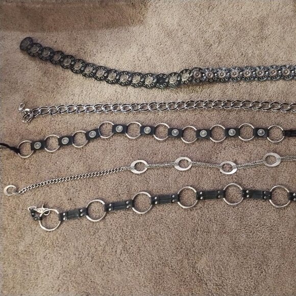 Fashion & Chain Belts -Lot of 5